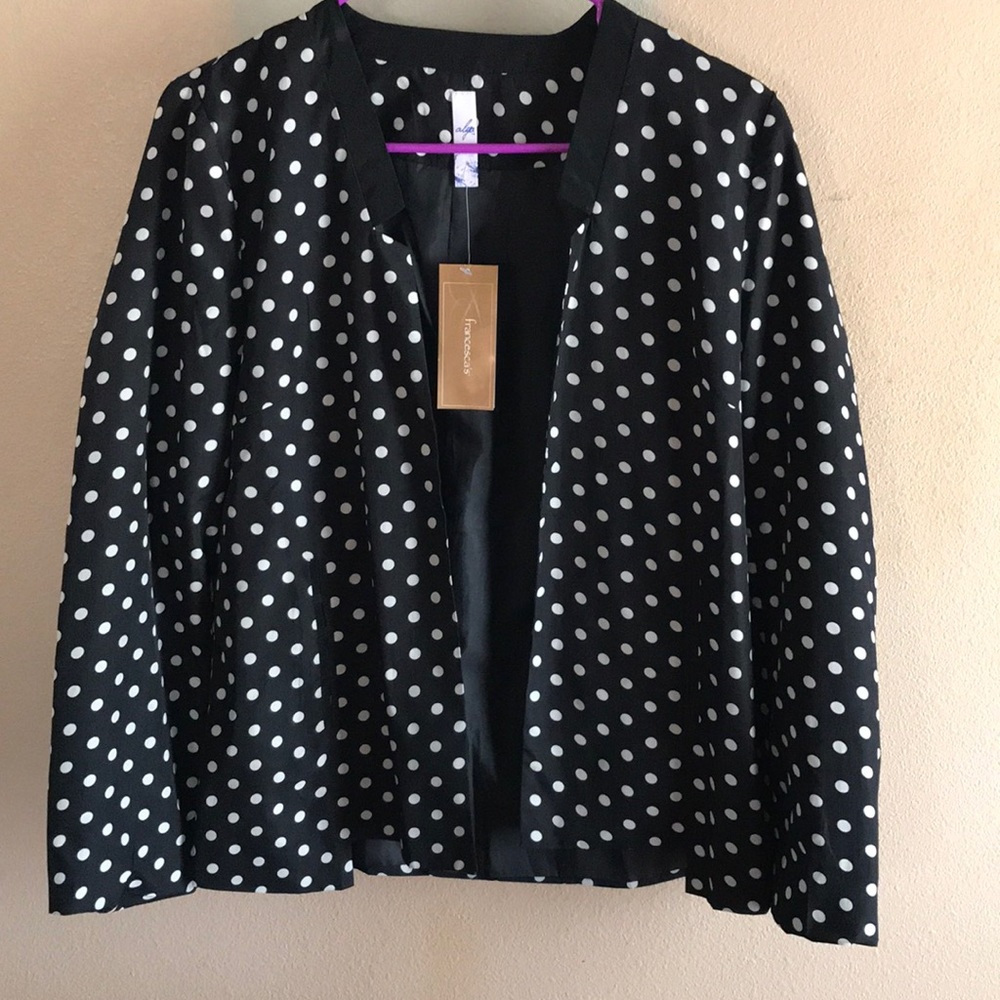NEW Francesca’s Polka Dot Blazer